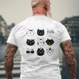 Cats Cats V3 Mens Back Print T-shirt Gifts for Old Men