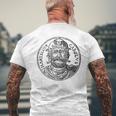 Charles Martel Franks French France Europe Men's T-shirt Back Print Gifts for Old Men