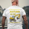 Children's Achtung Ich Bin 3 Jahre Digger 3Rd Birthday T-Shirt mit Rückendruck Geschenke für alte Männer