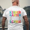 Children's Bye Bye Tschüss Kindergarten Ich Rocke Jetzt Die Schule T-Shirt mit Rückendruck Geschenke für alte Männer