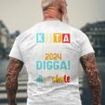 Children's Kita Abgänger 2024 School Child First Day T-Shirt mit Rückendruck Geschenke für alte Männer