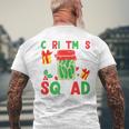 Christmas Pickle Squad Matching Group Holiday Pajama Men's T-shirt Back Print Gifts for Old Men