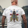 Cicada Entomology Lover Cicada Fest 2024 Broods Xix Xiii Men's T-shirt Back Print Gifts for Old Men