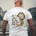 Citation De Motivation Intemporelle Avec Horloges Fondantes T-shirt imprimé au dos Cadeaux pour les vieillards