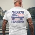 Classic C10 American Square Body Truck Usa Flag Men's T-shirt Back Print Gifts for Old Men