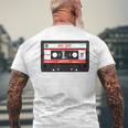 Classic Cassette Vintage Oldschool T-Shirt mit Rückendruck Geschenke für alte Männer