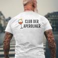 Club Der Aperoliker Aperol Spritz T-Shirt mit Rückendruck Geschenke für alte Männer