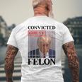 Convicted Felon Donald Trump Guilty Lock Him Up Trump Prison Men's T-shirt Back Print Gifts for Old Men