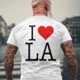 Cool I Love La Los Angeles Novelty Men's T-shirt Back Print Gifts for Old Men