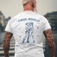 Cowgirl Wrangler Gay Cowgirl Lesbian Femme Lesbian Pride Men's T-shirt Back Print Gifts for Old Men