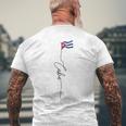Cuba Flag Bandera De Cuba Cuban Patriotic Flag T-Shirt mit Rückendruck Geschenke für alte Männer