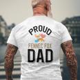 Cute Fennec Fox Pet Owner Proud Fennec Fox Dad Men's T-shirt Back Print Gifts for Old Men