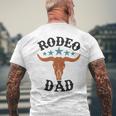 Dad 1St First Birthday Cowboy Western Rodeo Party Matching Men's T-shirt Back Print Gifts for Old Men