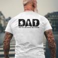 Dad The Vet The Myth The Legend Military Veteran Warrior Mens Back Print T-shirt Gifts for Old Men