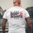 Daddy'24 Desantis Make America Florida Mens Back Print T-shirt Gifts for Old Men