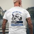Daddysaurus Dad Husband Father's Day Matching Dinosaur Tank Top Mens Back Print T-shirt Gifts for Old Men