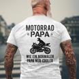 Damen Sportbike Motorradfahrer Spruch Herren Motorrad Papaater Mit-Ausschnitt T-Shirt mit Rückendruck Geschenke für alte Männer