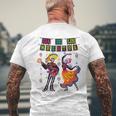 Dia De Los Muertos Day Of Dead Skeleton Dancing Couple Men's T-shirt Back Print Gifts for Old Men