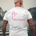 Die Tut Nix Die Will Nur Wein Trinken T-Shirt mit Rückendruck Geschenke für alte Männer