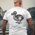 Dodo Bird Vintage Print Men's T-shirt Back Print Gifts for Old Men