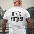 Dog Father English Bulldog Dad Top Fun Dog Lover Mens Back Print T-shirt Gifts for Old Men