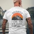 Dolomiten Berge Wanderer Alps Dolomiten T-Shirt mit Rückendruck Geschenke für alte Männer