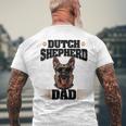 Dutch Shepherd Dog Breed Dutch Shepherd Dad Men's T-shirt Back Print Gifts for Old Men