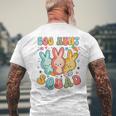 Egg Hunt Squad Hunting Season Easter Day Bunny Men's T-shirt Back Print Gifts for Old Men