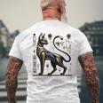 Egyptian Cat Eye Of Ra Vintage Symbol Ancient Egypt Men's T-shirt Back Print Gifts for Old Men