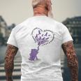 Elephant Someone I Love Needs A Cure Alzheime Awareness Mens Back Print T-shirt Gifts for Old Men
