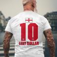 England Sauf Lexy Dollar Saufnamen T-Shirt mit Rückendruck Geschenke für alte Männer