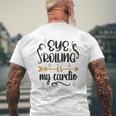 Eye Rolling Is My Cardio Workout Gym Exercise Mens Back Print T-shirt Gifts for Old Men