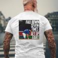 Fall Down Seven Times Get Up Eight 2022 Kevin Pillar Mens Back Print T-shirt Gifts for Old Men