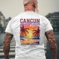 Family Vacation Cancun Mexico 2024 Summer Trip Matching Men's T-shirt Back Print Gifts for Old Men