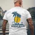 Family Vacation Retro Sunset South Carolina Myrtle Beach Men's T-shirt Back Print Gifts for Old Men