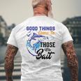 Father's Day For Fisherman Mens Fishing Dad Mens Back Print T-shirt Gifts for Old Men