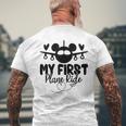 My First Plane Ride My 1St Flight Airplane Lovers Men's T-shirt Back Print Gifts for Old Men