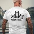 Never Forget 90S 80S Video Cassette T-Shirt mit Rückendruck Geschenke für alte Männer