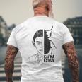 Franz Kafka Kafkaesque Portrait T-Shirt mit Rückendruck Geschenke für alte Männer