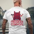 Freedom Convoy 2022 Support Our Truckers Convoy Mens Back Print T-shirt Gifts for Old Men