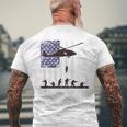 On Friday We Wear Red Friday Military Us Flag Print On Back Men's T-shirt Back Print Gifts for Old Men