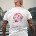 Fröhliches Einhorn-Regenbogen Kurzärmliges Herren-T-Kurzärmliges Herren-T-Shirt, Spruch 'Never Thought I'd Be...' Geschenke für alte Männer