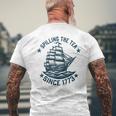 4Th Of July Spilling The Tea Since 1773 Independence Men's T-shirt Back Print Gifts for Old Men