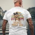 Dabbing Badass Yorkie Dad Mens Back Print T-shirt Gifts for Old Men