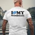 I Love My Wombmate Twin Brothers Womb Mates Men's T-shirt Back Print Gifts for Old Men