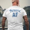 Retro Patriotic Af Men's T-shirt Back Print Gifts for Old Men