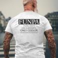 Funpa Like Grandpa Only Cooler Mens Back Print T-shirt Gifts for Old Men