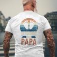 Für Papa Zur Geburt Frischgebackener Papa Retro T-Shirt mit Rückendruck Geschenke für alte Männer