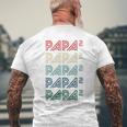 Für Papa Zur Geburt Zweites Kind Papa Hoch 2 T-Shirt mit Rückendruck Geschenke für alte Männer