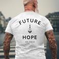 Future Anchored In Hope Men's T-shirt Back Print Gifts for Old Men